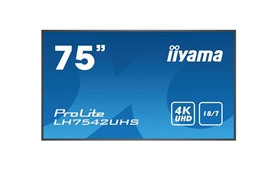 Iiyama ProLite LH7542UHS-B3, 189.2cm (74.5''), black