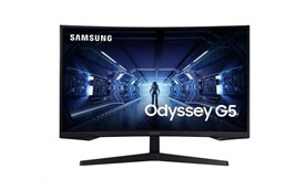 SAMSUNG MT LED LCD 32" Odyssey G5 - prohnutý, VA panel, QLED, 1ms, 2560x1440, 240Hz, DisplayPort, HDMI,
