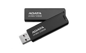 ADATA Flash Disk 64GB UV360, USB 3.2 Gen1,  Kovový ,černá