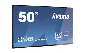 Iiyama monitor ProLite LE5040UHS-B1, 126 cm (50''), 4K, RS232, Ethernet, audio, DVI, VGA, HDMI