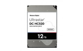 Western Digital Ultrastar® HDD 12TB (HUH721212ALE600) DC HC520 3.5in 26.1MM 256MB 7200RPM SATA 512E ISE (GOLD)