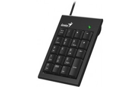 GENIUS klávesnice NumPad 100/ Drátová/ USB/ slim design/ černá