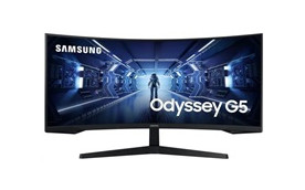 Samsung MT LCD 34" Odyssey G5 WQHD Gaming Monitor with 1000R curved screen