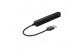 SPEED LINK pasivní rozbočovač SNAPPY SLIM USB Hub,  4-Port, USB 2.0, černá