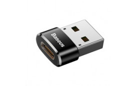 BASEUS USB adaptér USB samec / USB-C samice Černá
