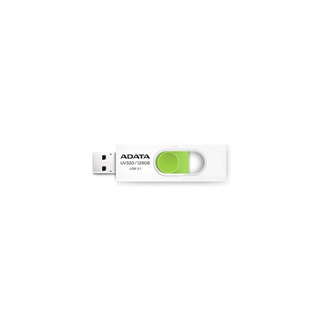 ADATA Flash Disk 128GB USB 3.1 Dash Drive UV320, White/Green