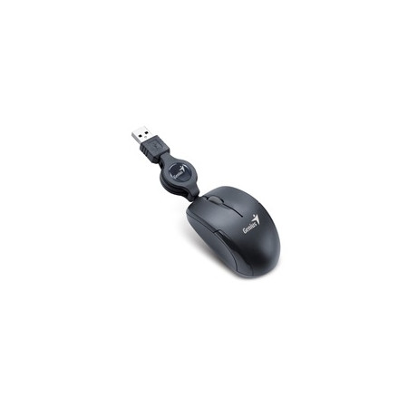 GENIUS myš MicroTraveler V2/ drátová/ 1200 dpi/ USB/ černá