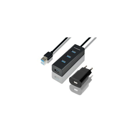AXAGON HUE-S2BP 4x USB3.0 CHARGING hub 1.2m cable vč. AC adapteru