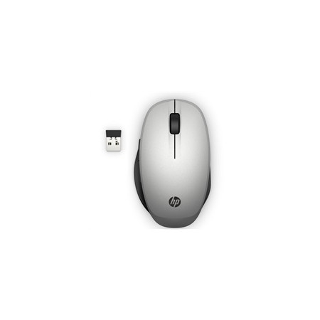HP Dual Mode Silver Mouse 300 - bluetooth myš, připojení ke dvou PC zároveň