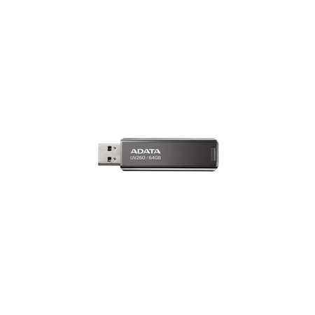 ADATA Flash Disk 64GB UV260, USB 3.2 Gen1,  Kovový ,černá