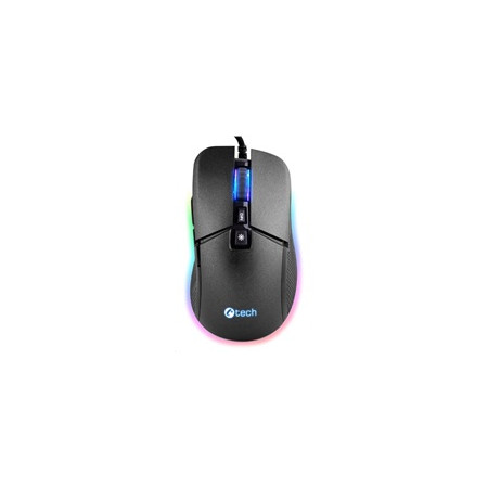 C-TECH herní myš Dawn, casual gaming, 6400 DPI, RGB podsvícení, USB