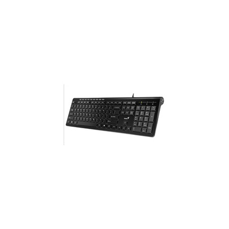 GENIUS klávesnice Slimstar 230/ Drátová/ USB/ černá/ CZ+SK layout