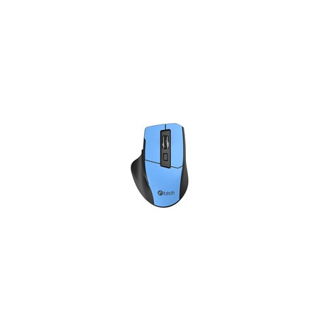 C-TECH myš Ergo WLM-05, bezdrátová, 1600DPI, 6 tlačítek, USB nano receiver, modrá