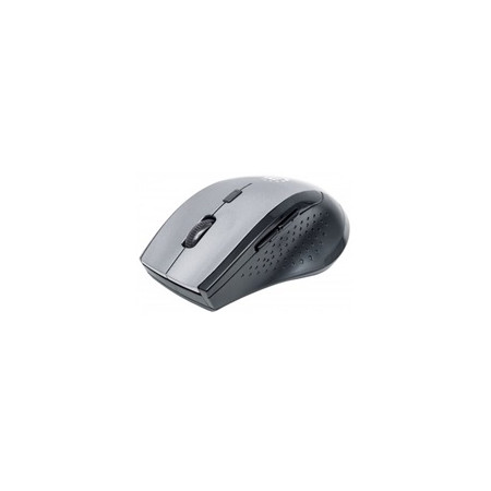 MANHATTAN Myš Curve, USB, optická, bezdrátová, 5-tlačítková, 1600 dpi, šedo-černá