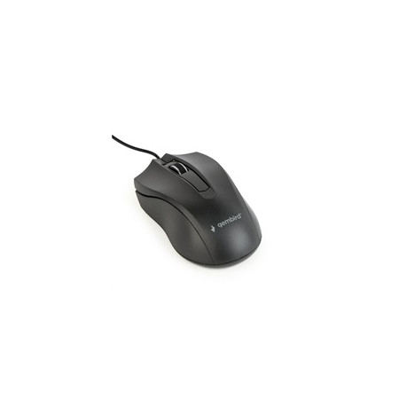 GEMBIRD myš MUS-3B-01, drátová, optická, 1000 dpi, USB, černá