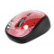 TRUST myš YVI Wireless Mouse, optická, červená