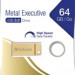 VERBATIM USB Flash Disk METAL EXECUTIVE USB 3.0, 64GB - GOLD
