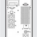 Legrand UPS Keor LP 1000VA/900W, On-Line, Tower, RS232, 3x C13