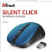TRUST myš Mydo Silent Click Wireless Mouse - blue