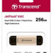 TRANSCEND Flash Disk 256GB JetFlash®930C, TLC, USB 3.2/USB Type C (R:420/W:400 MB/s) černý