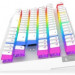 SPC Gear klávesnice GK630K Onyx White Tournament / herní / mechanická / Kailh Brown / RGB / US layout / bílá