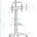 CONNECT IT Wheelie II pojízdný stojan & držák na jednu obrazovku 37" - 70", záruka 30 let, stříbrná