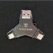 Viking USB Flash disk 3.0 4v1 s koncovkou Lightning/Micro USB/USB/USB-C, 64 GB, černá