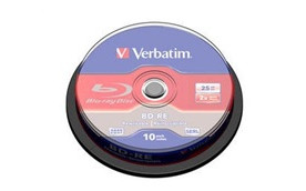 VERBATIM BD-RE SL(10-pack)Blu-Ray/spindle/2x/25GB