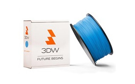 3DW - ABS filament pre 3D tlačiarne, priemer struny 1,75mm, farba modrá, váha 1kg, teplota tisku 220-250°C