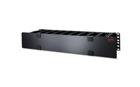 APC 2U Horizontal Cable Manager, 6" Fingers Top, Bottom Tie Down