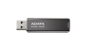 ADATA Flash Disk 16GB UV260, USB 3.2 Gen1,  Kovový ,černá