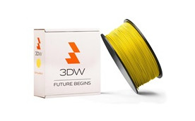 3DW - HiPS filament pre 3D tlačiarne, priemer struny 1,75mm, farba žltá, váha 1kg, teplota tisku 200-230°C