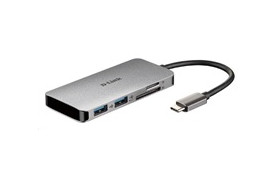 D-Link DUB-M610 6-in-1 USB-C Hub with HDMI/Card Reader/Power Delivery