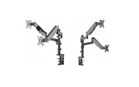 Manhattan Dual Mount, Two gas-spring jointed arms, for two 17" to 32" monitors