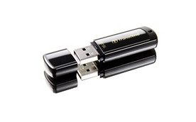 TRANSCEND USB Flash Disk JetFlash®350, 16GB, USB 2.0, Black (R/W 13/4 MB/s)
