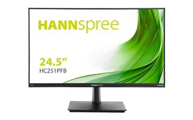 HANNspree HC251PFB 24,5" monitor, Full HD 1920x1080, 16:9, DP, HDMI, VGA, repro