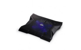 COOLER MASTER NotePal XL - chladicí podstavec pro NTB 9-17" black, 23cm blue led fan, 3port USB hub