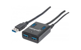 MANHATTAN USB 3.0 Hub, 4 Ports, AC/Bus Power