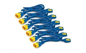 APC Power Cord Kit (6 ks), Locking, C13 to C14, 1.2m, Blue