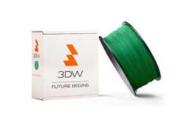 3DW - PLA  filament pre 3D tlačiarne, priemer struny 1,75mm, farba zelená, váha 0,5kg, teplota tisku 190-210°C