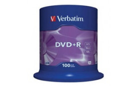 VERBATIM DVD+R(100-Pack)Spindle/General Retail/16x/4.7GB