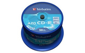 VERBATIM CD-R(50-Pack)Spindle/Crystal/DLP/52x/700MB