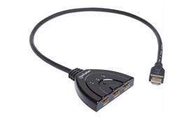 Manhattan propojovač, 3-Port HDMI Switch, 1080p, černá