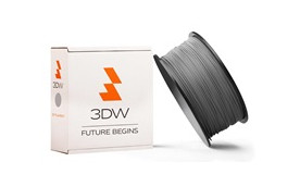 3DW - PLA  filament pre 3D tlačiarne, priemer struny 1,75mm, farba strieborná, váha 0,5kg, teplota tisku 190-210°C
