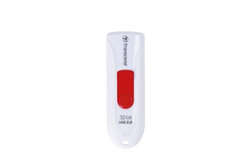TRANSCEND USB Flash Disk JetFlash®590W, 32GB, USB 2.0, White (R/W 16/6 MB/s)