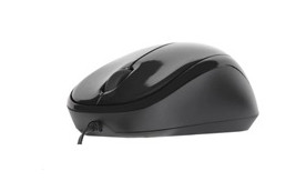 Targus® Compact Blue Trace Retractable Wired Mouse Black