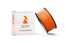 3DW - PLA  filament pre 3D tlačiarne, priemer struny 2,9mm, farba oranžová, váha 1kg, teplota tisku 195-225°C
