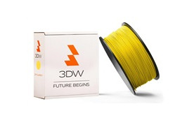 3DW - PLA  filament pre 3D tlačiarne, priemer struny 2,9mm, farba žltá, váha 1kg, teplota tisku 195-225°C