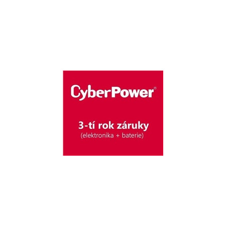 CyberPower 3-tí rok záruky pro OR1500ERM1U, PR1000ELCD