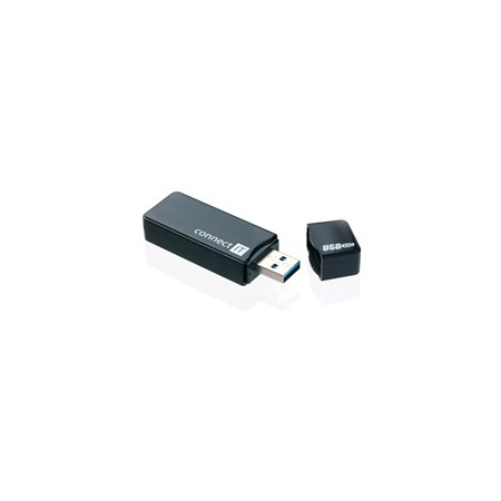 CONNECT IT Čtečka paměťových karet USB 3.0 GEAR černá